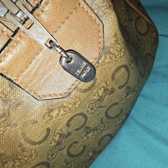 Celine Brown Travel Bag with Leather Accents - Picture 4 of 13